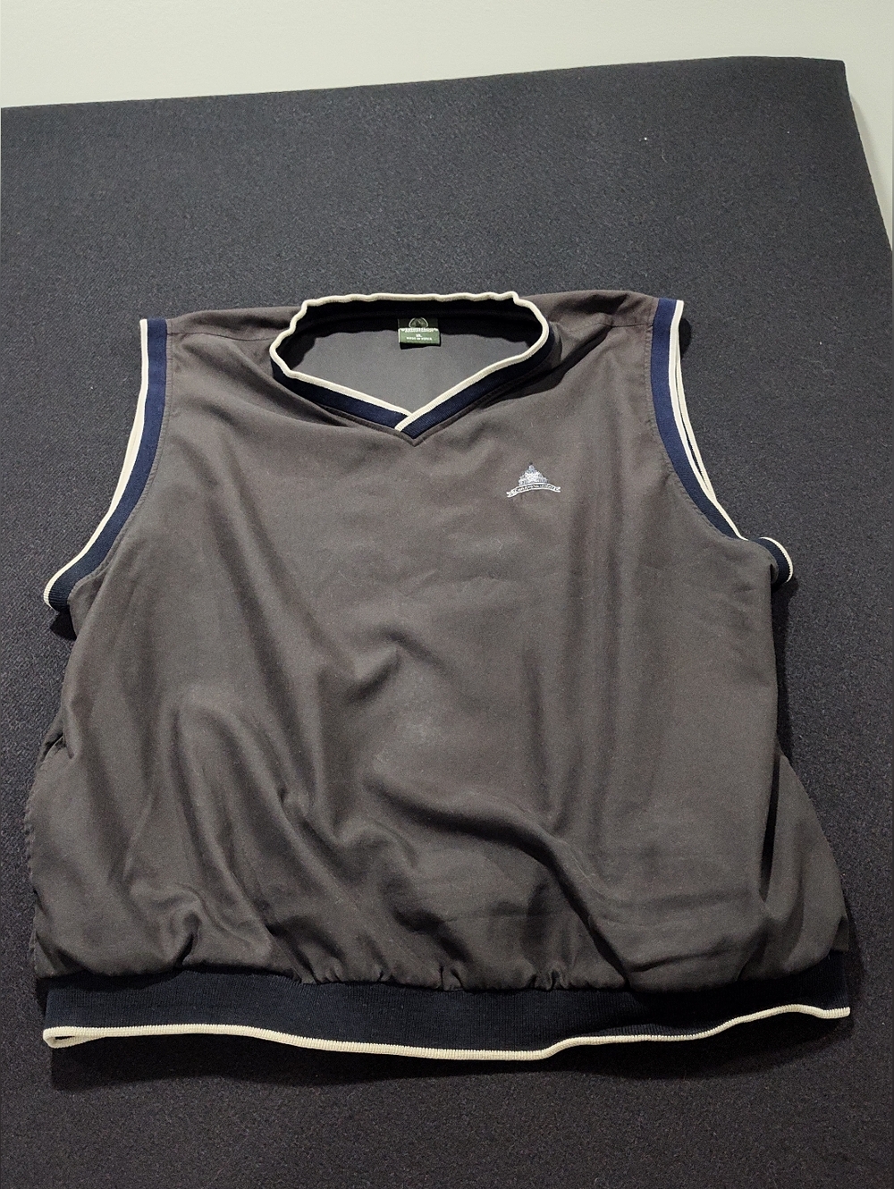 Weatherproof Garment Company Men's Congressional Golf Club Vest Size, Black, XL